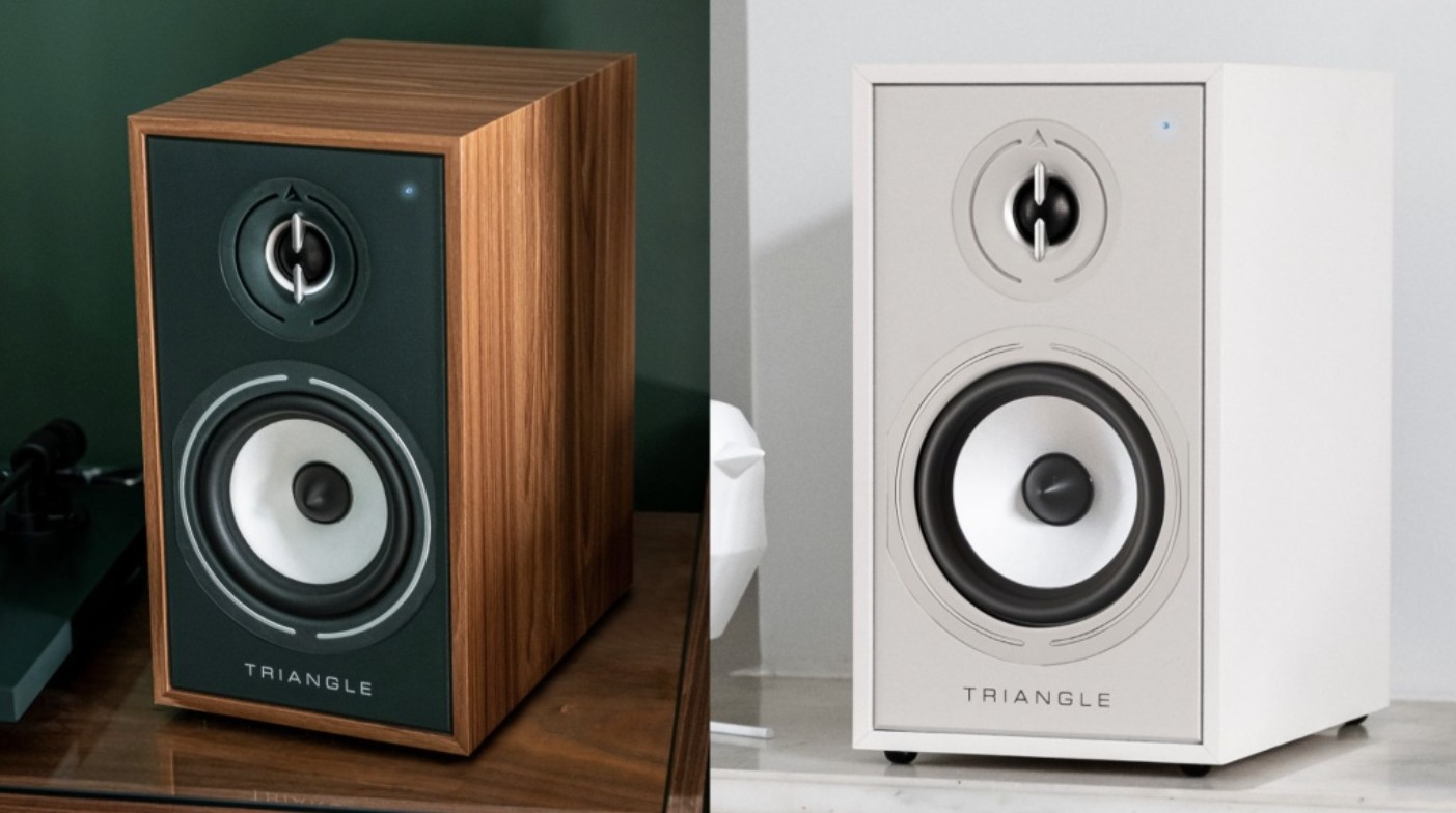 Triangle Borea BR02 BT speakers available in Cream and oak