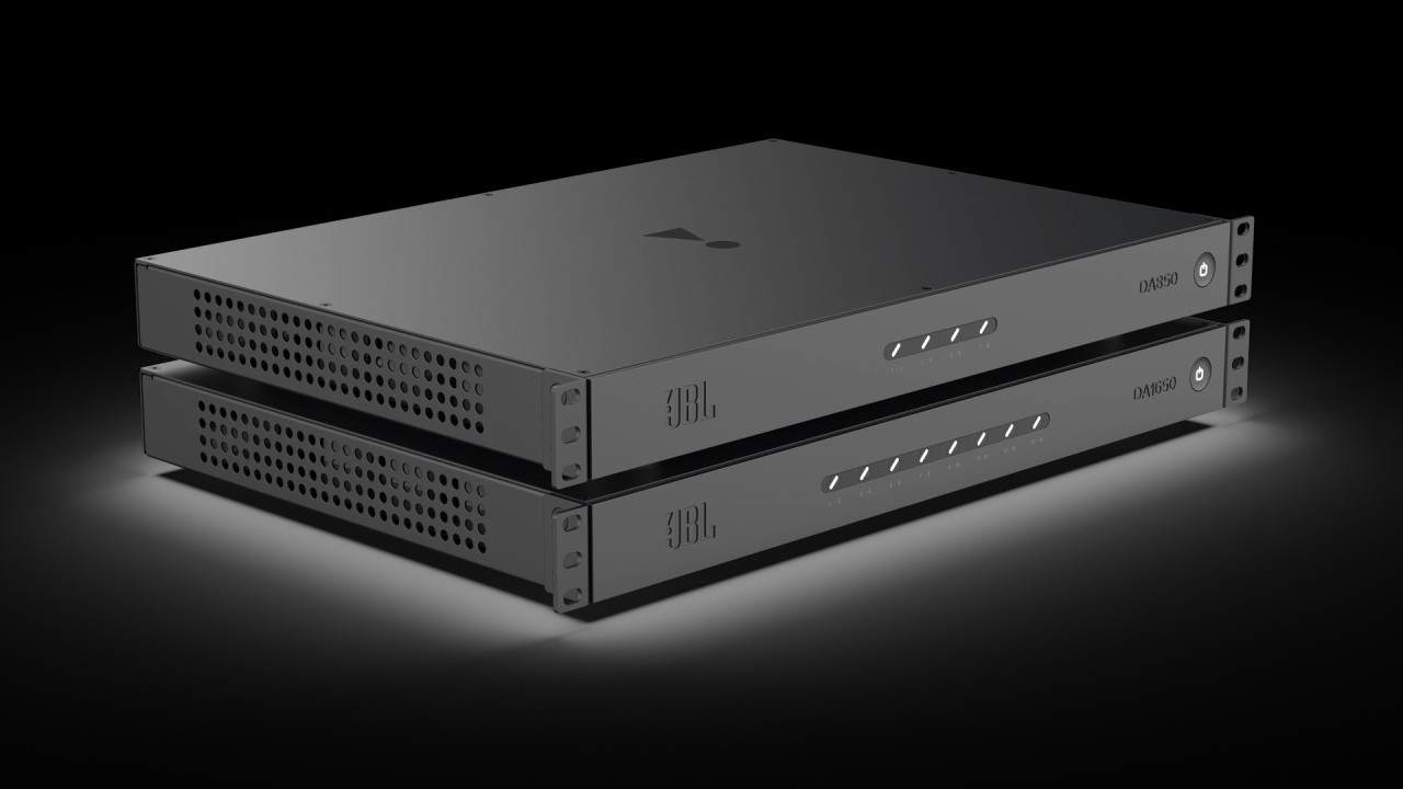JBL unveils the DA850 8-channel and DA1650 16-channel custom-install amplifiers.