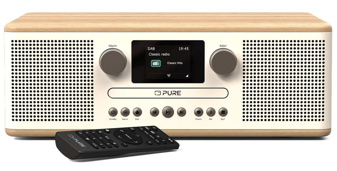 The compact system Pure C-D6 offers stereo sound and a CD player
