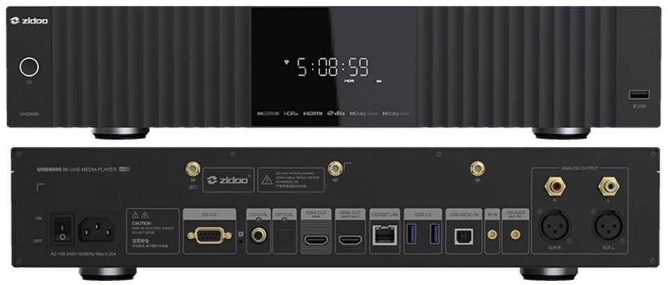 Media player-streamer Zidoo UHD8000