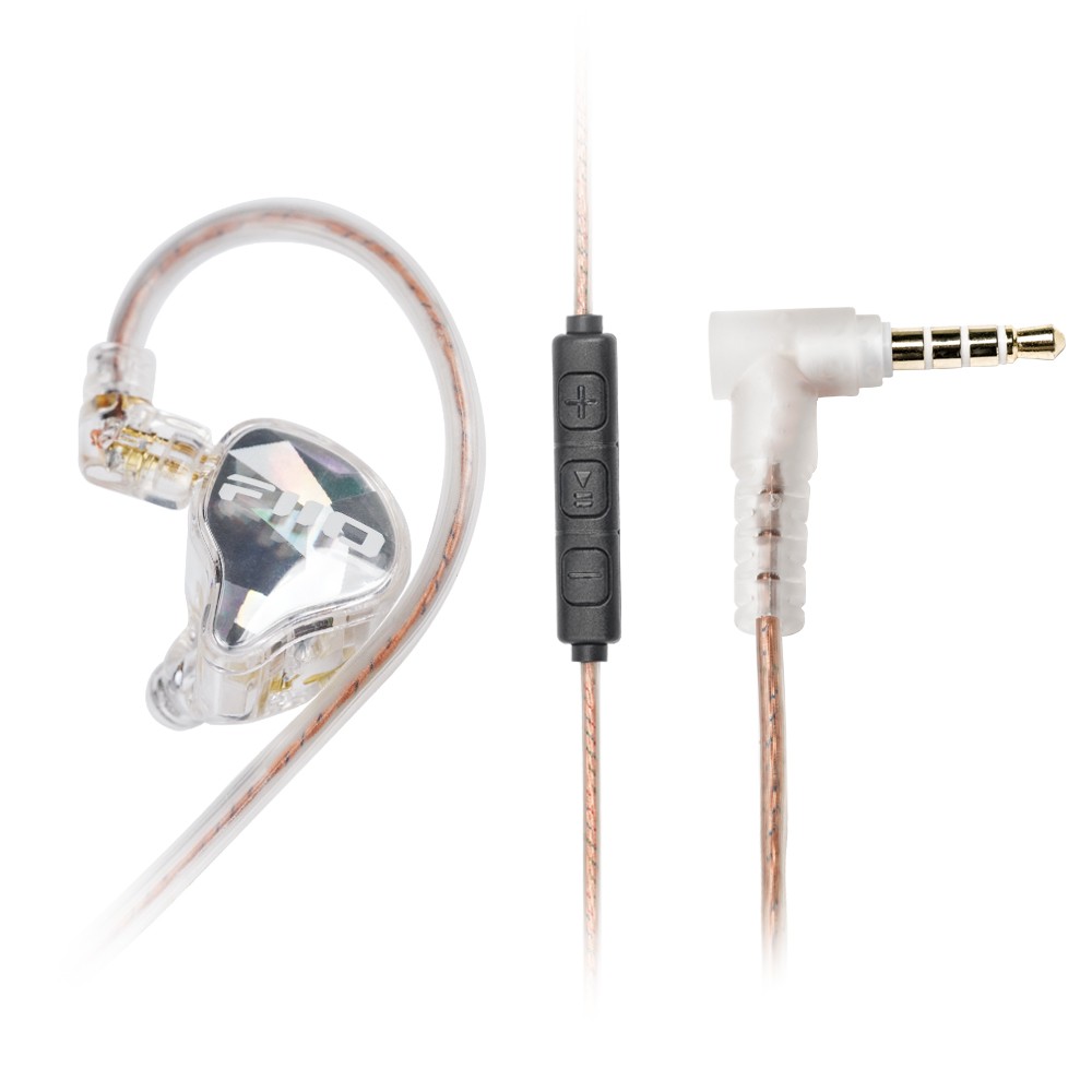 FiiO JD10 - budget dynamic headphones, available in black or transparent case.