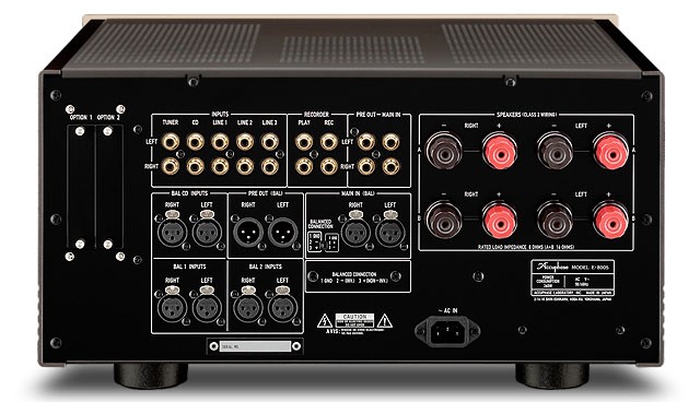 Accuphase E-800S inputs and outputs