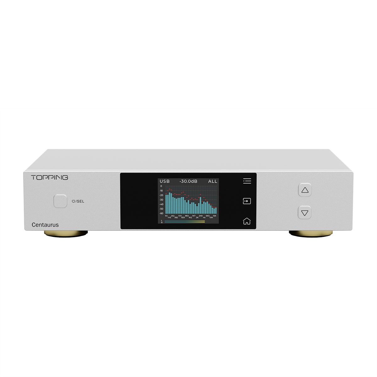 Centaurus offers three signal processing modes: NOS (no oversampling), OS (with oversampling to reduce noise) and Best (automatic selection of the optimal mode).