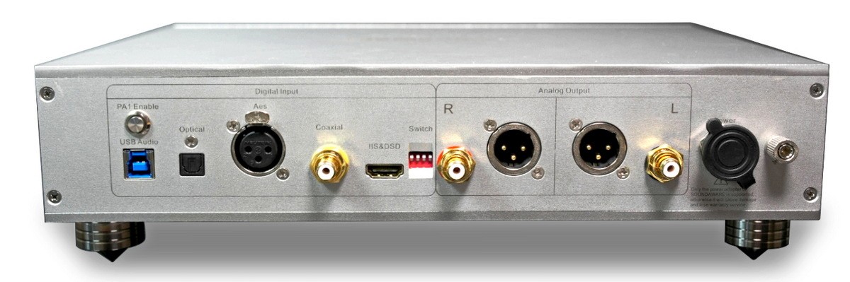 The new Soundaware DAC offers five digital inputs