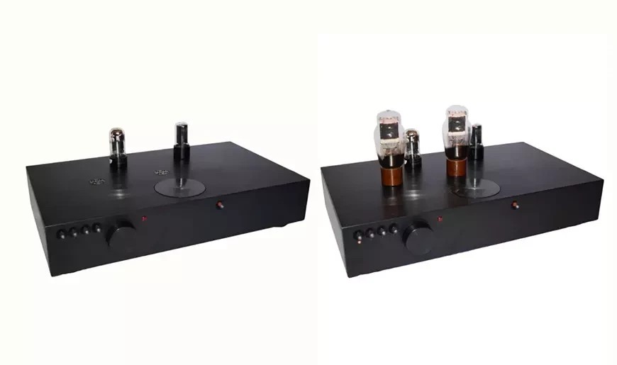Selecting a tube type has never been easier—simply turn the Rotare dial on the top panel of the Ranieri Audio Labs Varieta preamplifier to the clearly marked position for the tube model you’ve selected, and the component instantly reconfigures to match its parameters.