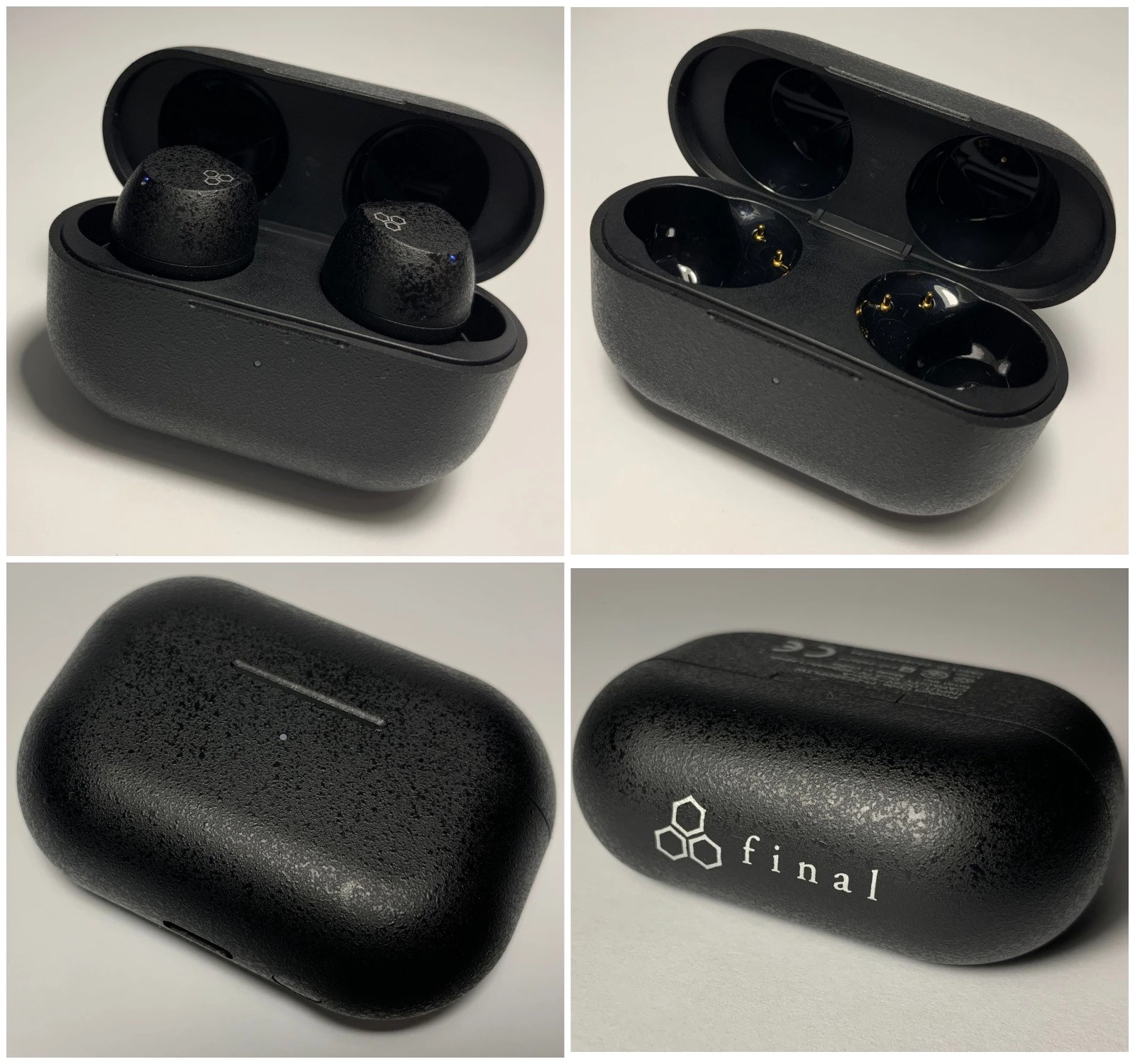 There is a small cutout on the front panel for convenient opening, and under it is a charge/charging indicator of the case.