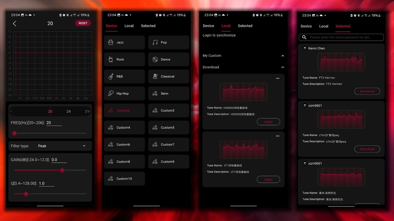 The equalizer in the FiiO K19 is extremely advanced, and its main advantage is that it works in all modes, and not only via a wireless connection, as is usually the case in simpler solutions.