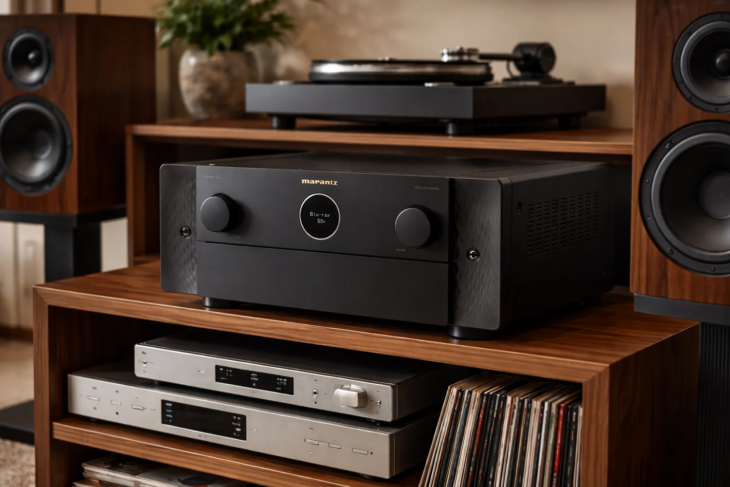 The Marantz CINEMA 40 combines true hi-fi sound with serious home cinema power, HDAM circuits, room correction and full 8K HDMI.
