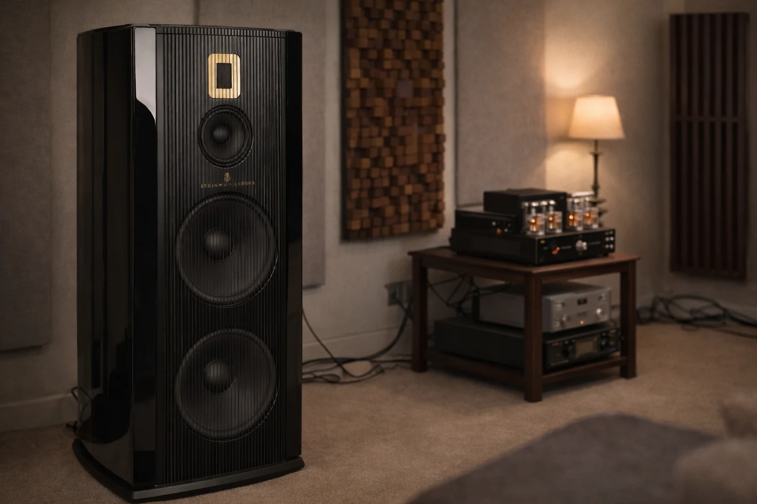The Steinway Lyngdorf Model A is a high-end active speaker system combining elegant design, RoomPerfect room correction and effortless, reference-quality sound.