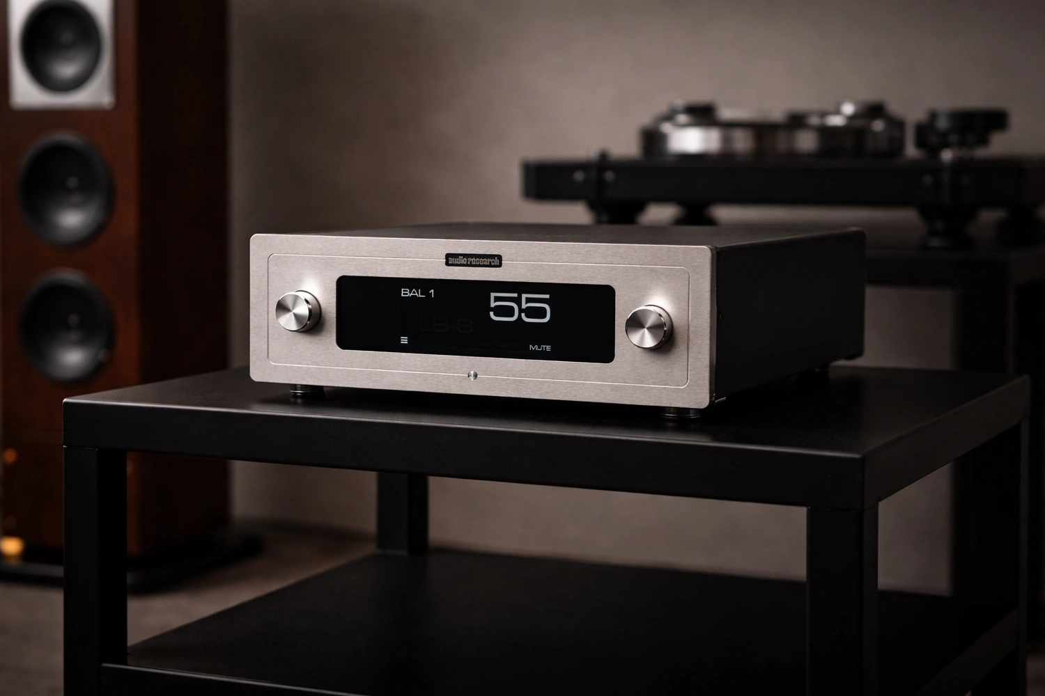 Audio Research LS-3 is a fully balanced solid-state preamplifier with dual-mono power supplies, Class-A output stages, and a modern touchscreen interface, designed for clean, dynamic high-end system control.