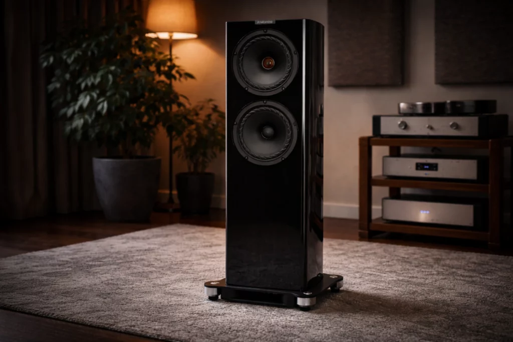 The Fyne Audio F700 Series combines IsoFlare point-source drivers, BassTrax bass technology and handcrafted cabinets to deliver expansive soundstage, precise imaging and powerful, room-filling audiophile performance.