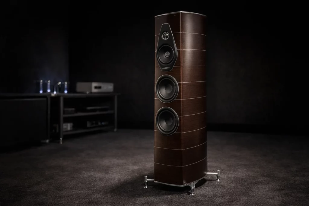 The Sonus faber Olympica Nova III delivers stunning audiophile sound with DAD tweeter tech, handcrafted wood cabinets, and powerful dual woofers. A true high-end speaker experience.