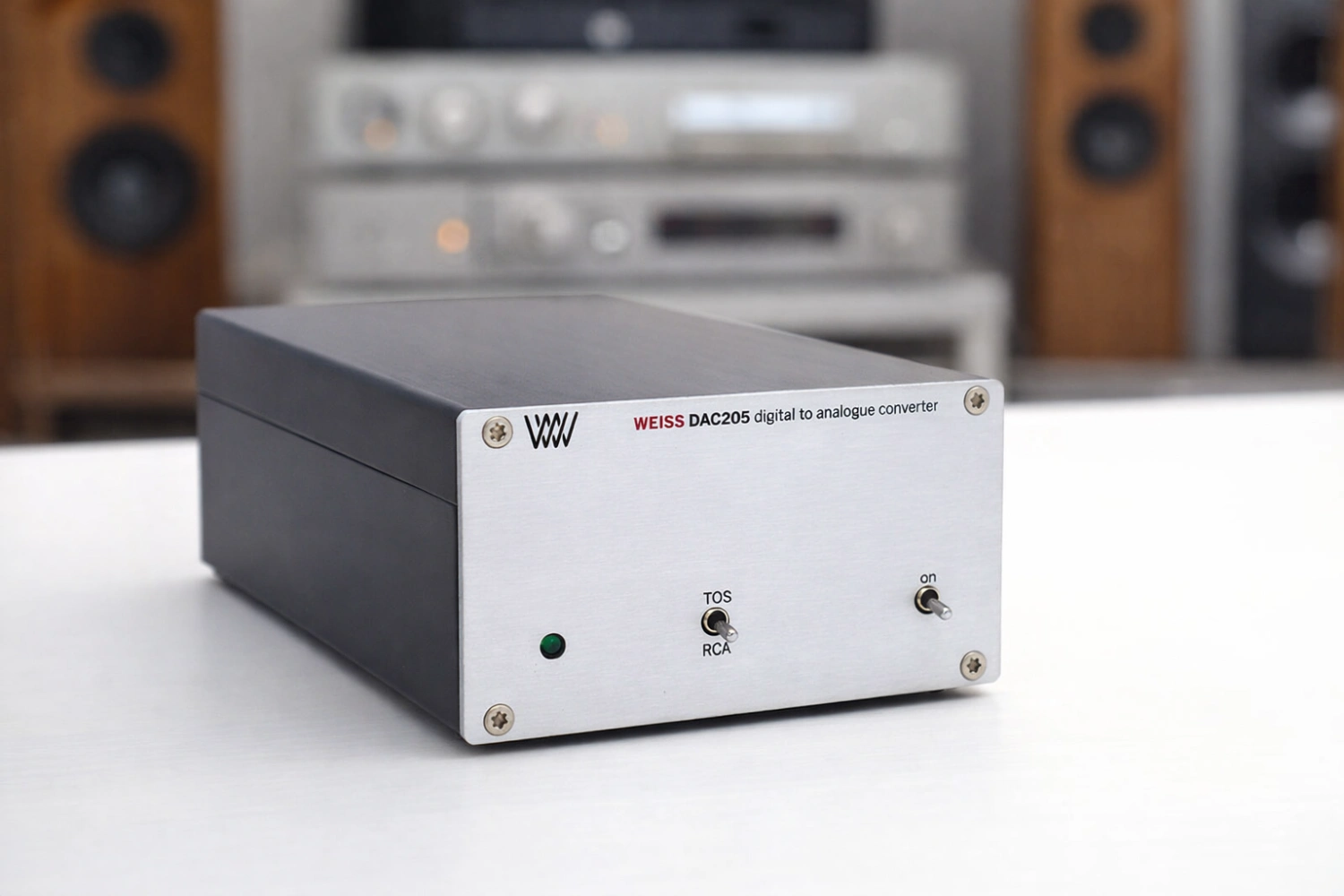 Weiss DAC205 MK2 delivers pure digital-to-analog conversion with ES9028PRO, near-zero impedance, and studio-grade precision—no USB, no distractions, just sound.